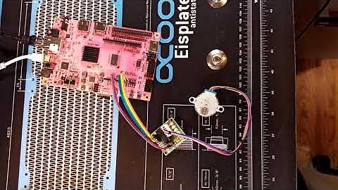 PYNQ-Z2 Arduino GPIO headers driving a stepper motor
