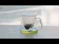 お茶の“ 最後の一滴”まで美味しく。V 型ストレーナーを採用したガラス急須～V 急須～【HARIO】