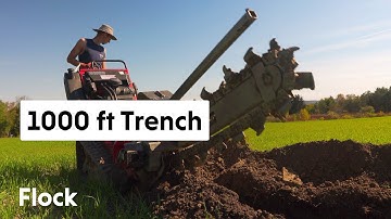 Laying a 1000 FT. UNDERGROUND FIBER CABLE, Step-by-Step — Ep. 067