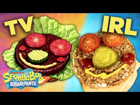 Making a Krabby Patty IRL &#55356;&#57172; Plus BTS + BLOOPERS! | #SpongeBobSaturdays