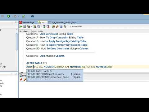 How to Add Multiple Column existing table | Add multiple Column in sql | Alter command | sql video