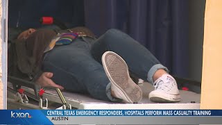 Emergency responders hold mass casualty training event
