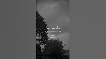تلاوة خاشعة🤍 ﴿من المؤمنين رجال صدقوا ما عاهدوا الله عليه﴾ | القارئ : بدر التركي | سورة الأحزاب ٢٣