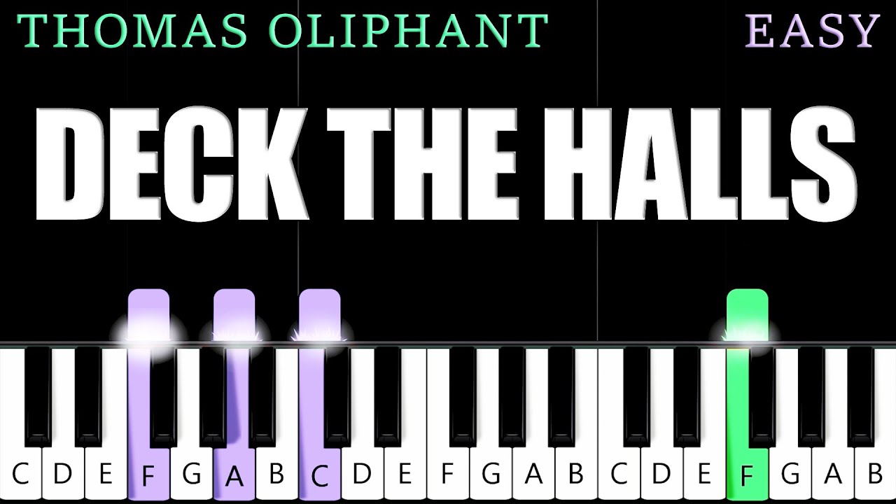Deck The Halls | EASY Piano Tutorial - YouTube