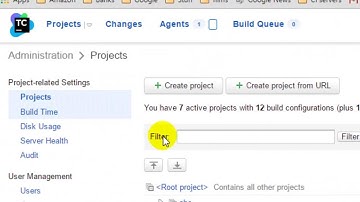 How to view build time of all projects in TeamCity