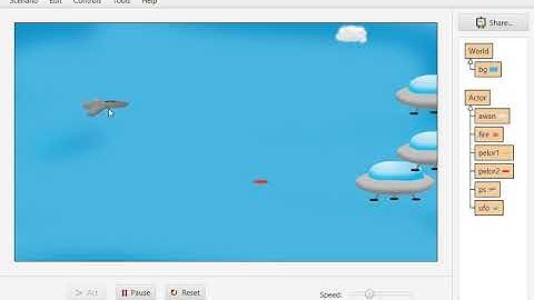 Greenfoot game nembak UFO