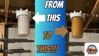 How to install a whole house sediment filter!!!