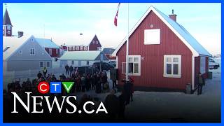 Crowd Sings O Canada At Consulate Flag Raising Ceremony In Greenland