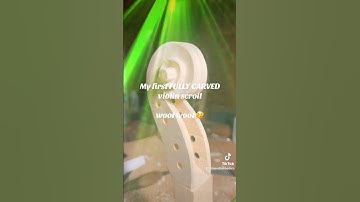 My first FULLY CARVED violin scroll