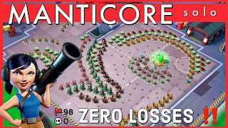 MANTICORE solo - ZERO zookas DIED 😎 operation MASSIVE ATTACK // BOOM BEACH gameplay/strategy screenshot 3