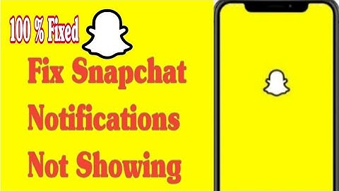 How to Fix Snapchat Notifications not showing 2023|Snapchat notifications Android iPhone