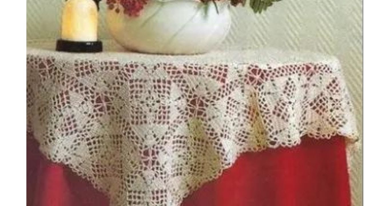 Все очень просто и красиво Шикарная скатерть крючком