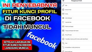 This is the reason why the Facebook profile lock feature doesn't appear. This is the reason why the Facebook profile lock feature doesn't appear.