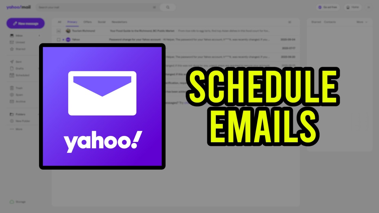 How to Schedule Emails in Yahoo Mail - YouTube