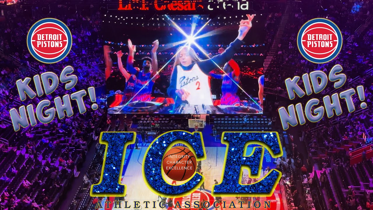 Kids Night at Detroit Pistons Little Caesars Arena followed by I.C.E. Basketball on the Court!