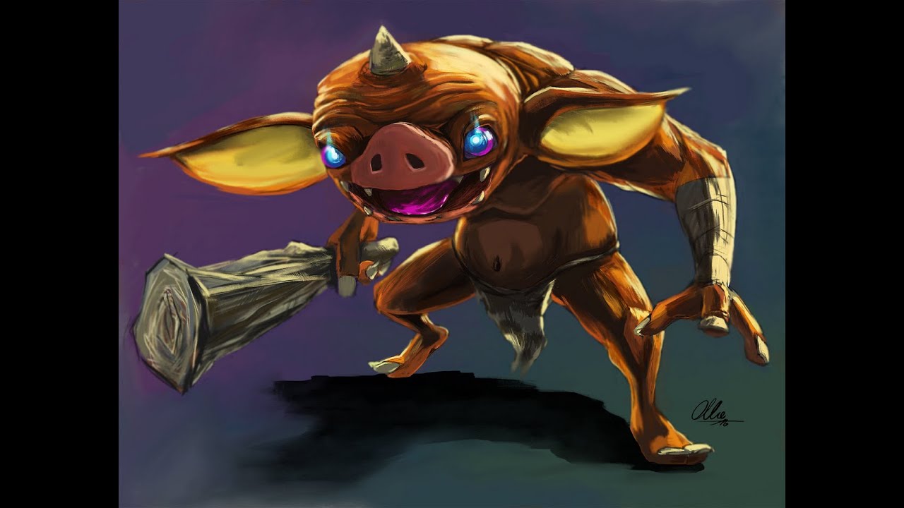 TIMELAPSE Let's Draw Bokoblin -- Zelda: Breath of the Wild - YouTube