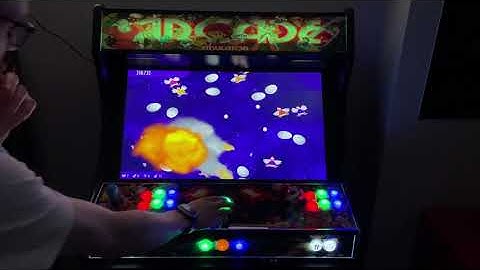 Chicken Invaders On A 27” Custom Bartop Arcade CNC Cut From Retropie Video Game Guy