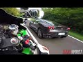 Ferrari F430 GSXR1000 RAW Street Superbike Riding Supercar Driving Costo, Italy