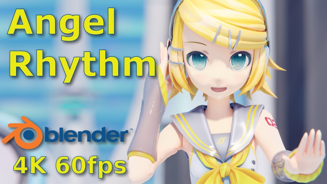 [MMD&Blender] Angel Rhythm | Kagamine Rin V4X - YouTube