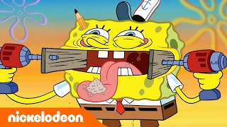 SpongeBob | SpongeBobs handigste momenten ooit! 🔨 | Nickelodeon Nederlands