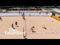 Us beach volleyball team captivate fans with unbelievable defence at world championships