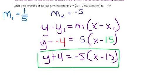 3-8: Slopes of Parallel and Perpendicular Lines