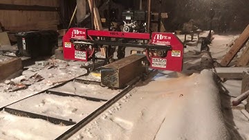 A Timber Frame Vlog #95: Winter Storm and Sawmilling