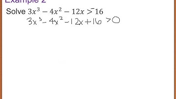 Precalc 2.7 Nonlinear Inequalities