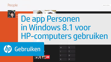 De app Personen in Windows 8.1 voor HP-computers gebruiken