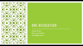 DNS Resolution | Domain Name System | DNS