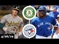 Oakland Athletics vs Toronto Blue Jays Highlights | April 26, 2019