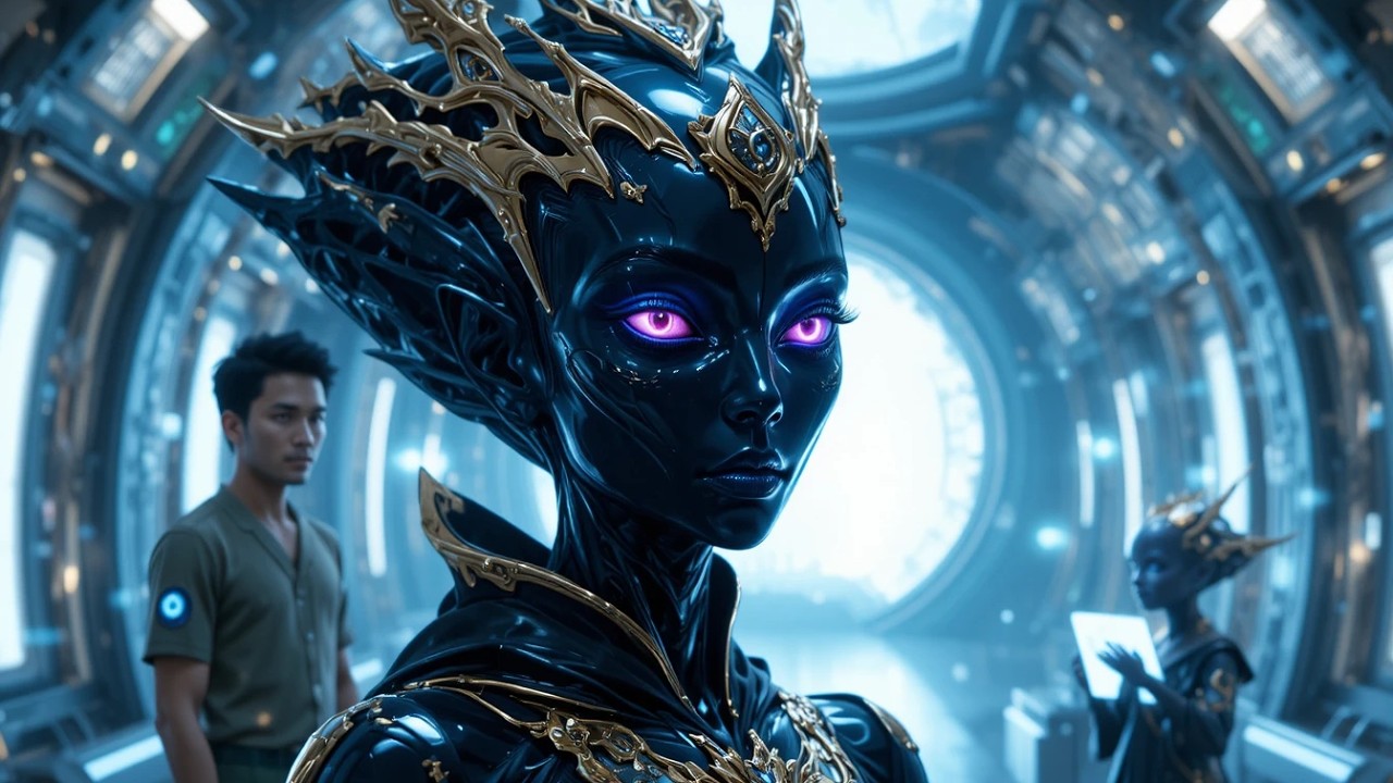 I Woke Slowly to Find the Alien Queen and Her Daughter Sitting Beside Me in Silence