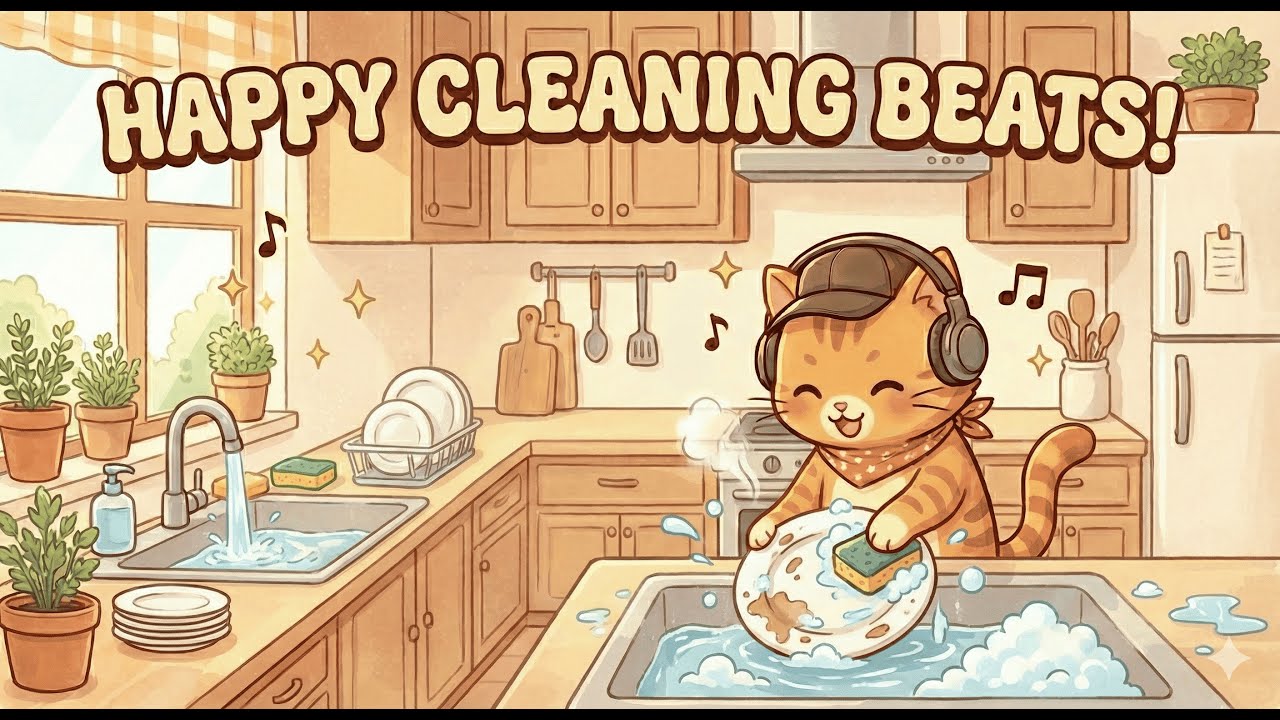 Clean-With-Me Lofi ✨ Chill Beats for Chores, Work & Productivity