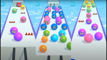 Ball Run 2048 - All Levels Gameplay Android, iOS ( Levels 7 - 9 )