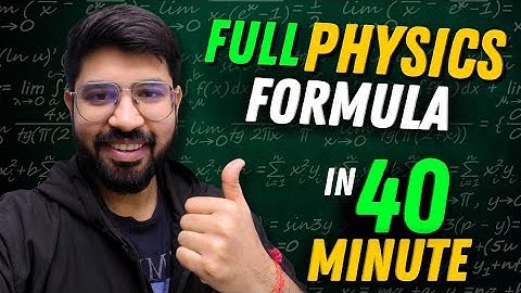 Full Physics Formulae 🔥 Class 12