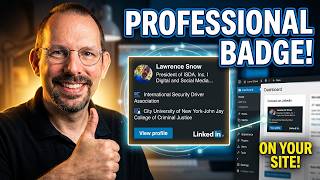 How to Add a LinkedIn Profile Badge to Your WordPress Website