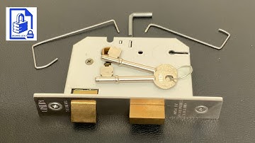 (233) Union Mortice Lever Lock picked open the easy way using 2 pick wires and a keyway support bar