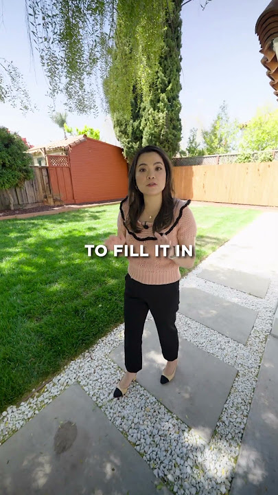 You won’t believe this backyard transformation 👆#houseflip #backyarddesign #backyardrenovation