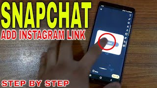 ✅ How To Add Instagram Link In Snapchat Stories 🔴