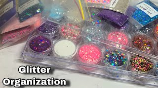 Nail Art Glitter Organization