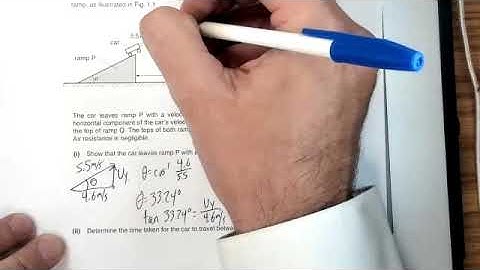 Projectile Motion worked example
