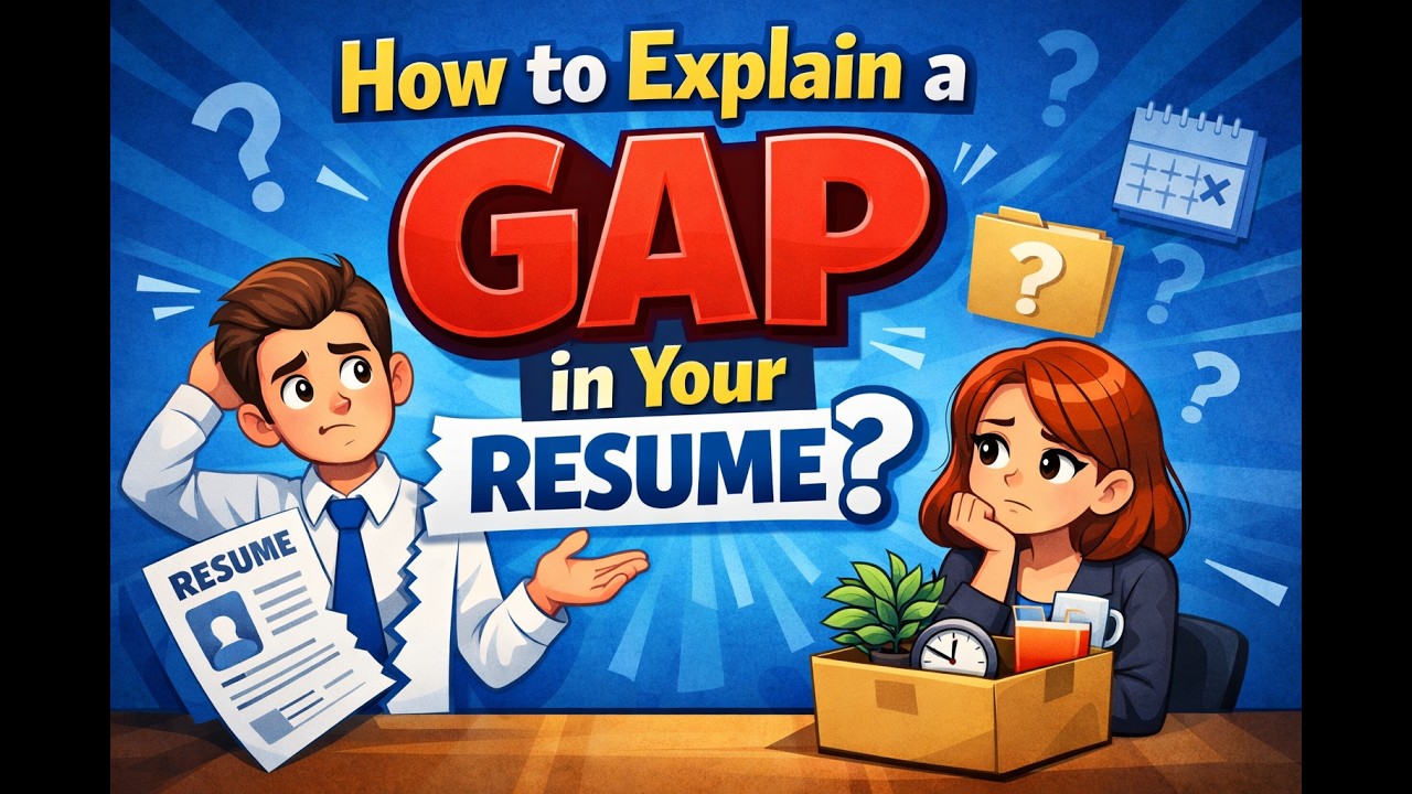 How to explain a gap in your resume effectively? - YouTube