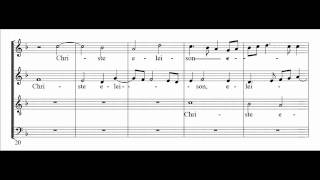 Palestrina - Missa brevis - Kyrie chords