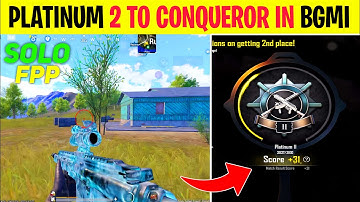 SOLO FPP : DAY - 2 😍 PLATINUM 2 TO CONQUEROR RANK PUSH IN BGMI 🔥|| EVERY MATCH HACKER IN SOLO FPP 🤬