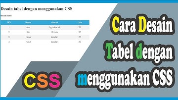 NGOBAR | Membuat desain Tabel menggunakan CSS