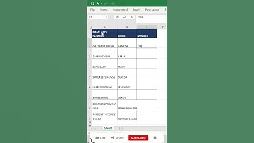 #Shorts | Separate text and number from word in excel | Excel magic tricks and tips |Excel tricks|
