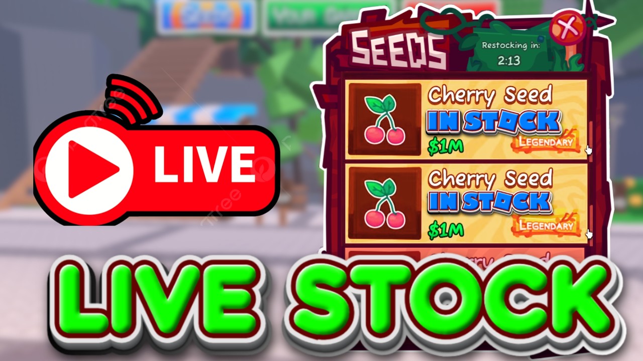 🔴 Roblox Garden Horizons Stock 24/7 | REAL-TIME LIVE CHERRY SEEDS & More On Garden Horizons Stock