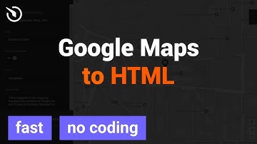 How to add Google Maps for HTML website in 2 minutes