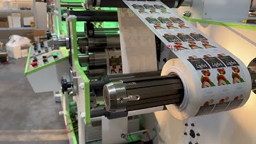 FPL320-4 Flexo Printing Machine Testing Video, 4 Color Printing + 1 Rotary  Die Cut