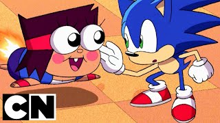 OK K.O. Let's Be Heroes! | KO and Sonic The Hedgehog | Cartoon Network